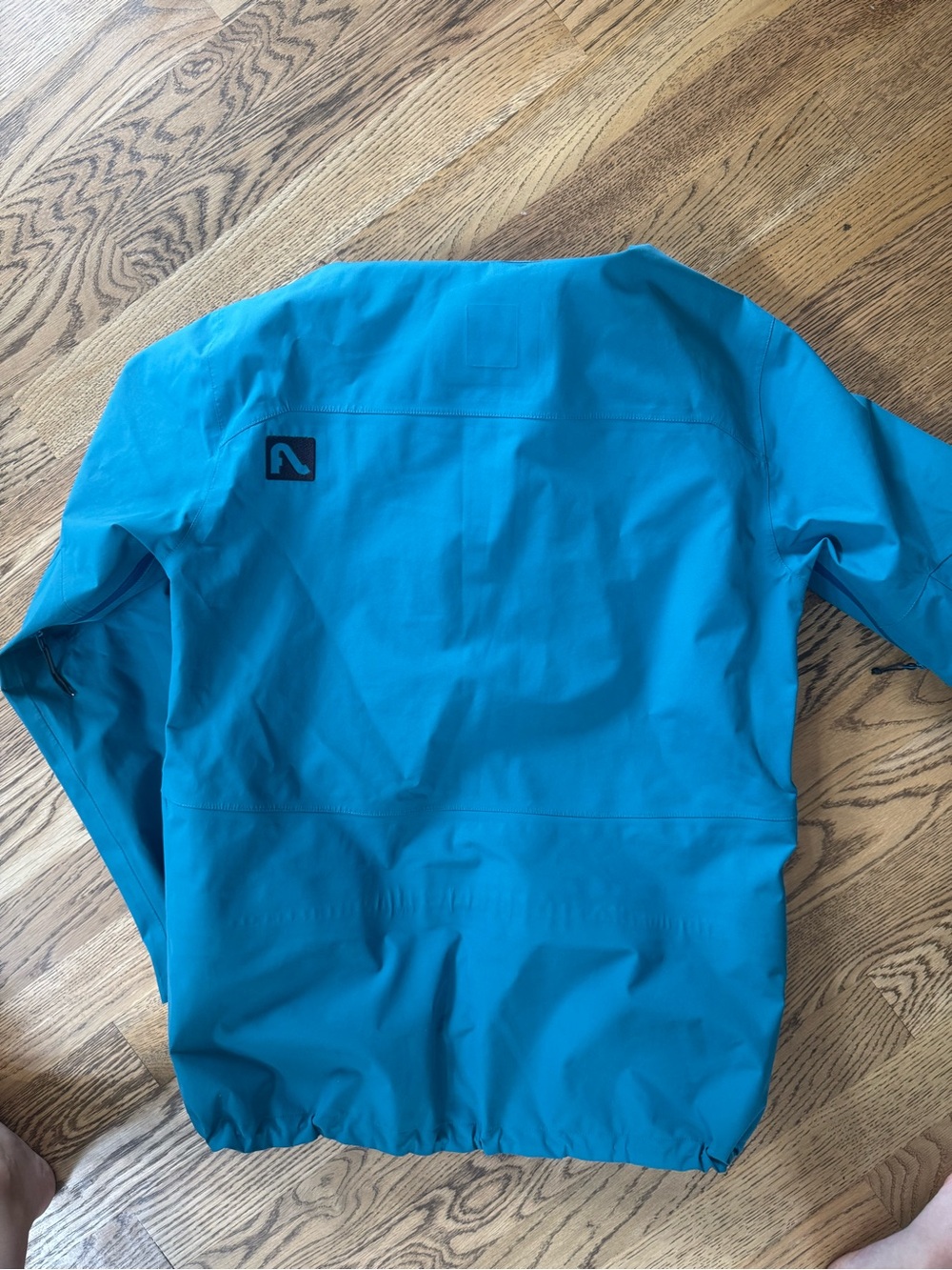 Flylow Teal/ Aqua Hooded Outdoor Shell Jacket - Picture 5 of 9
